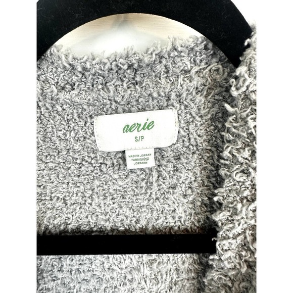 Aerie Knee Length, Tie Front, Fuzzy Cardigan w/pockets sz s - Picture 4 of 8